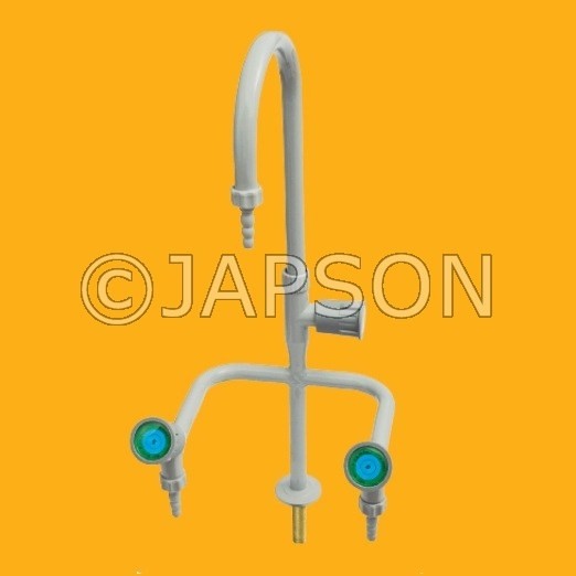 Water Tap, 3 Way J Type , Euro, for Pharma & Lab Water Tap, 3 Way J Type , Euro, for Pharma & Lab